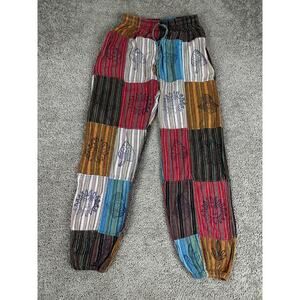 Kathmandu Imports Pants Womens M/L Patchwork Boho Hippie Festival Harem Jogger